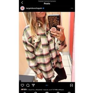 Oversized Flannel Jacket